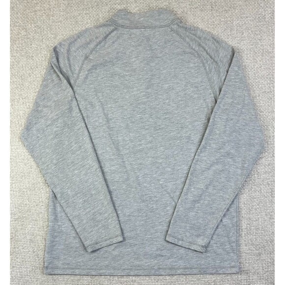 Carhartt 1/4 Zip T-Shirt Men's Medium Relaxed Fit Long Sleeve Gray - Picture 3 of 7